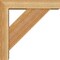 Ekena Millwork Traditional Block Rough Sawn Bracket w/ Offset Brace, Western Red Cedar, 4"W x 14"D x 14"H BKT0402X14X14TRA05RWR - alternate 4